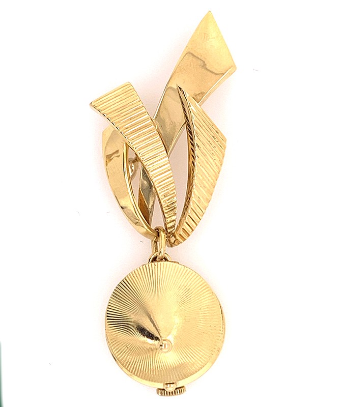 Gubelin Watch Brooch in 14kyg