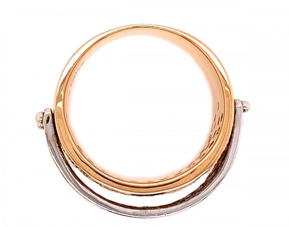 Diamond Fashion Ring with Adjustable Diamond Crossbars