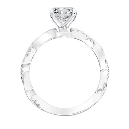 Diamond Engagement Ring with Twisted Band