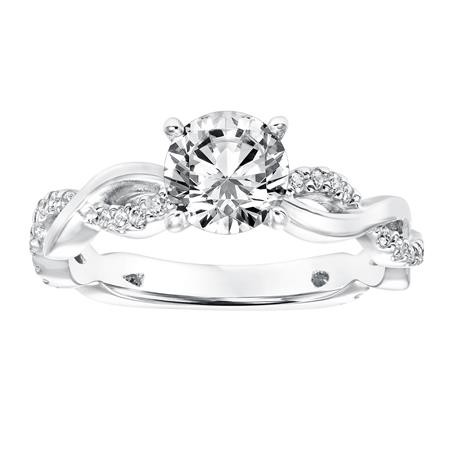 Diamond Engagement Ring with Twisted Band