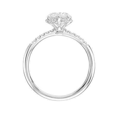 Diamond Engagement Ring with Petite Halo