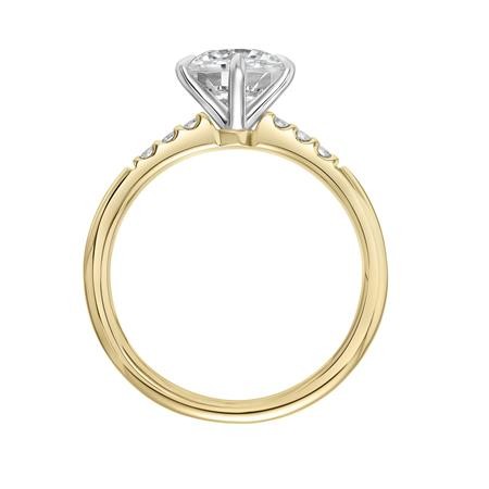 East West Diamond Engagement Ring