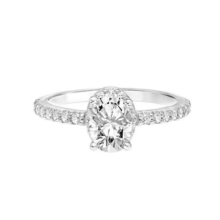 Oval Diamond Engagement Ring with Halo