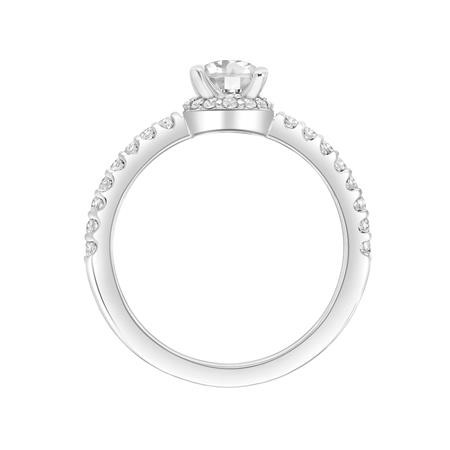 Oval Diamond Engagement Ring with Halo