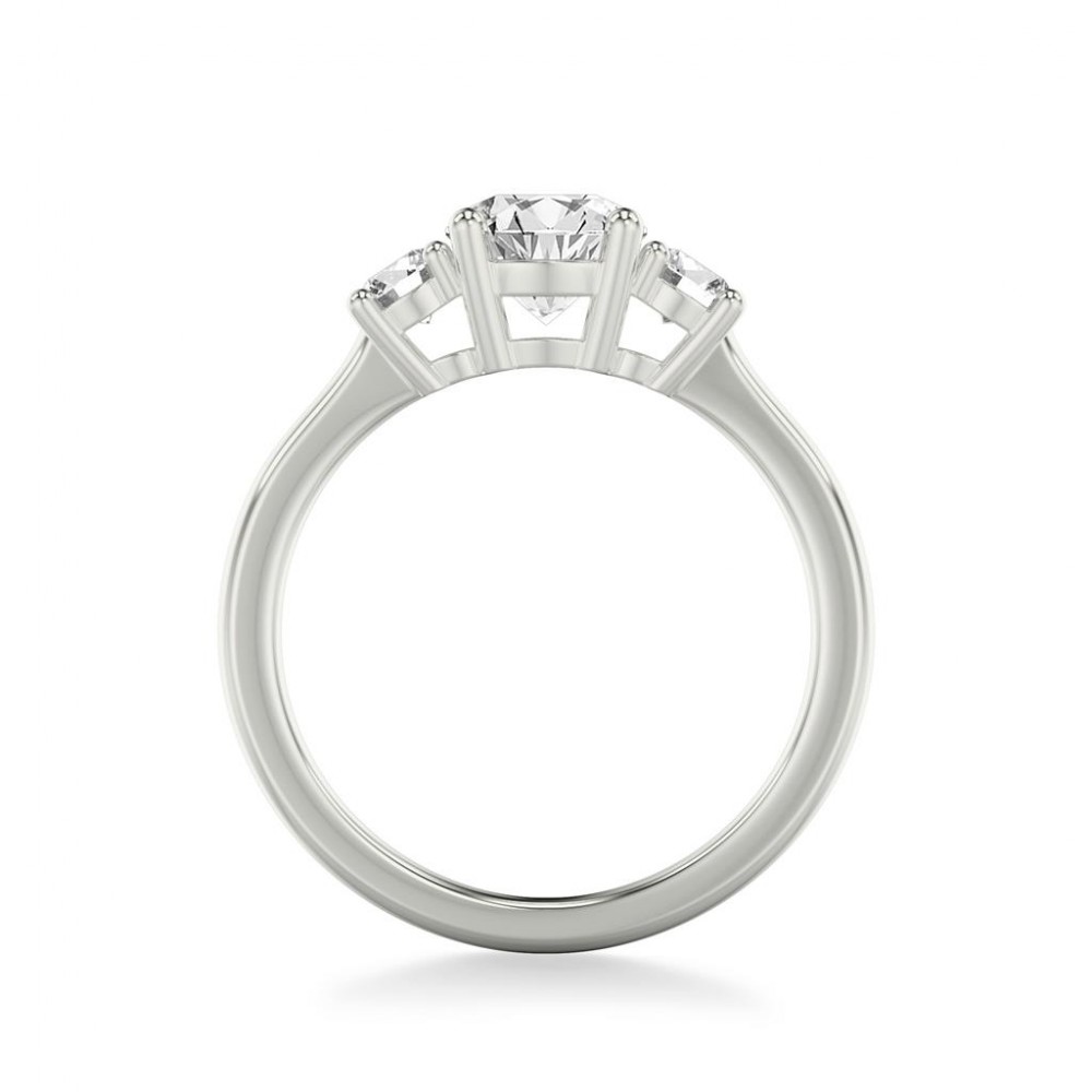 Classic Three Stone Diamond Engagement Ring