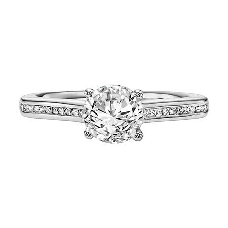 Channel Set Diamond Engagement Ring