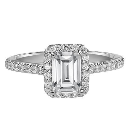 Classic Diamond Engagement Ring with Halo
