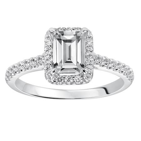 Classic Diamond Engagement Ring with Halo