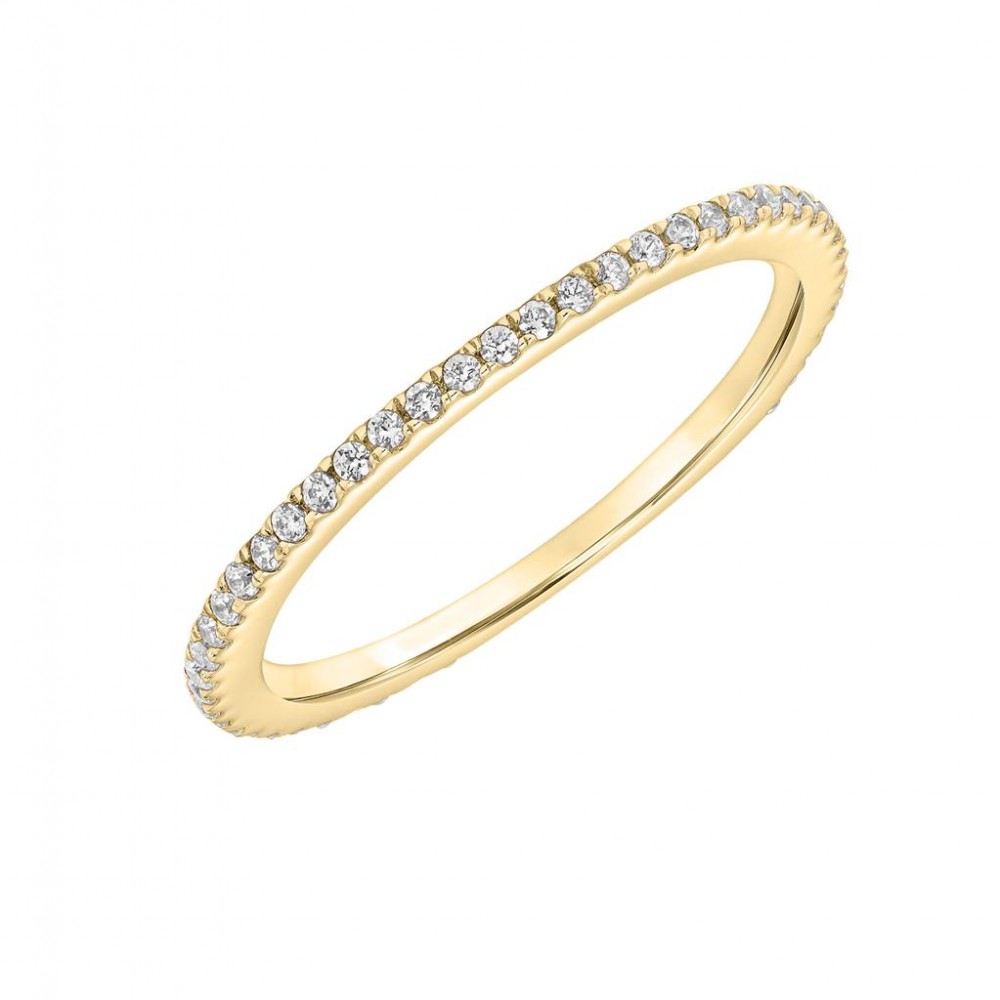 Stackable Prong Set Diamond Band