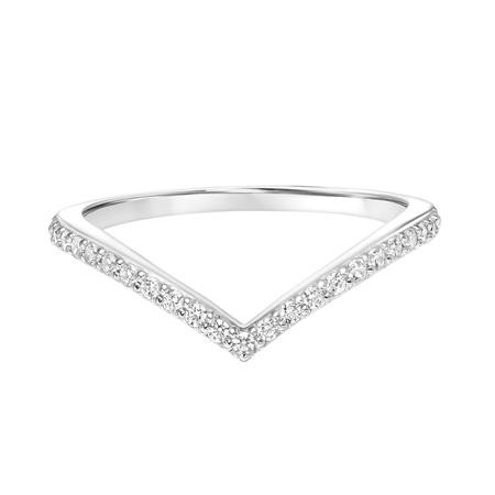 V-Shape Diamond Stackable Band
