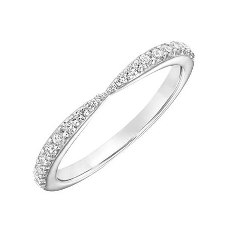 Contemporary Diamond Stackable Band