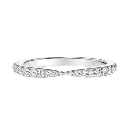 Contemporary Diamond Stackable Band