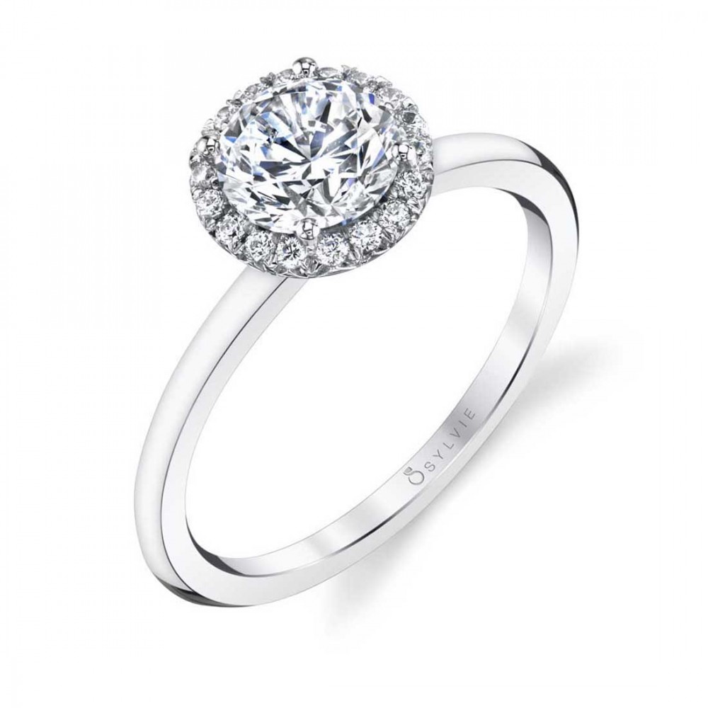 Elsie Classic Round Halo Engagement Ring