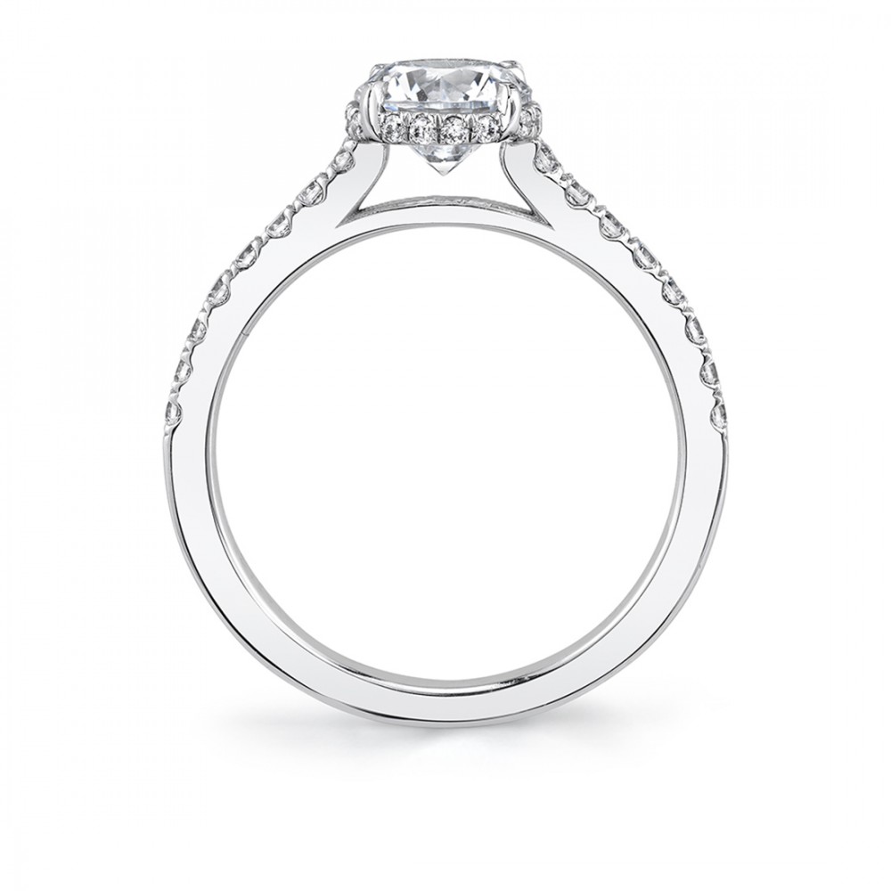 Anastasia Hidden Halo Diamond Engagement Ring