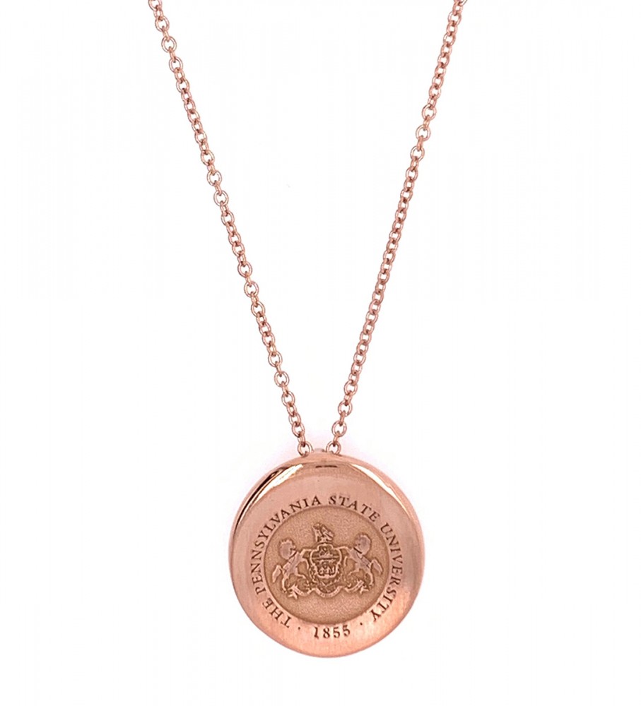 Penn State Organic Crest Necklace in Rose