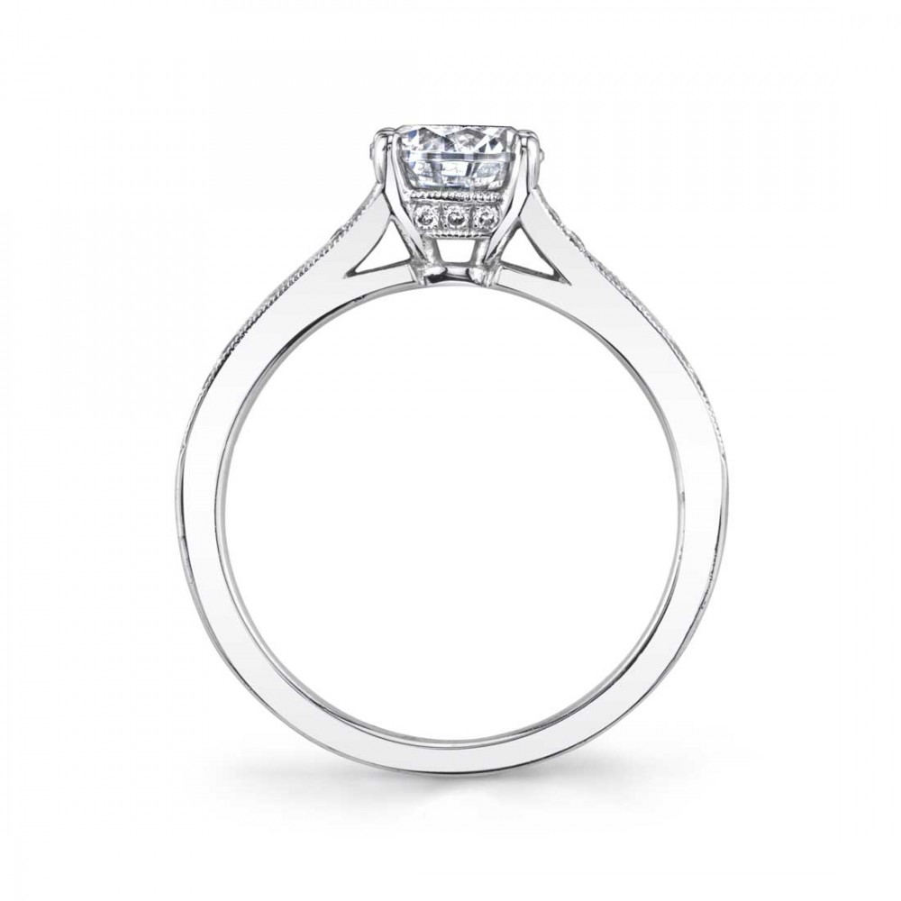 Chereen Vintage Inspired Diamond Engagement Ring