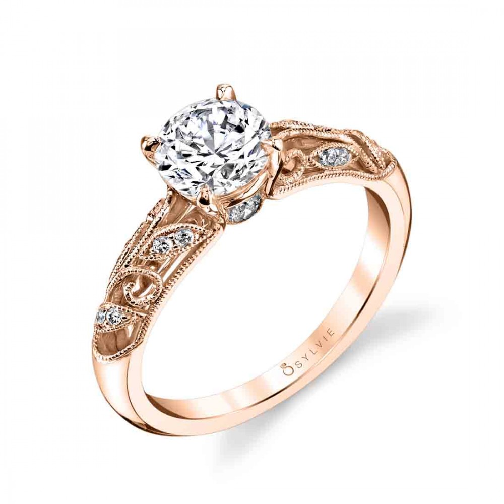 Roial Vintage Style Diamond Engagement Ring