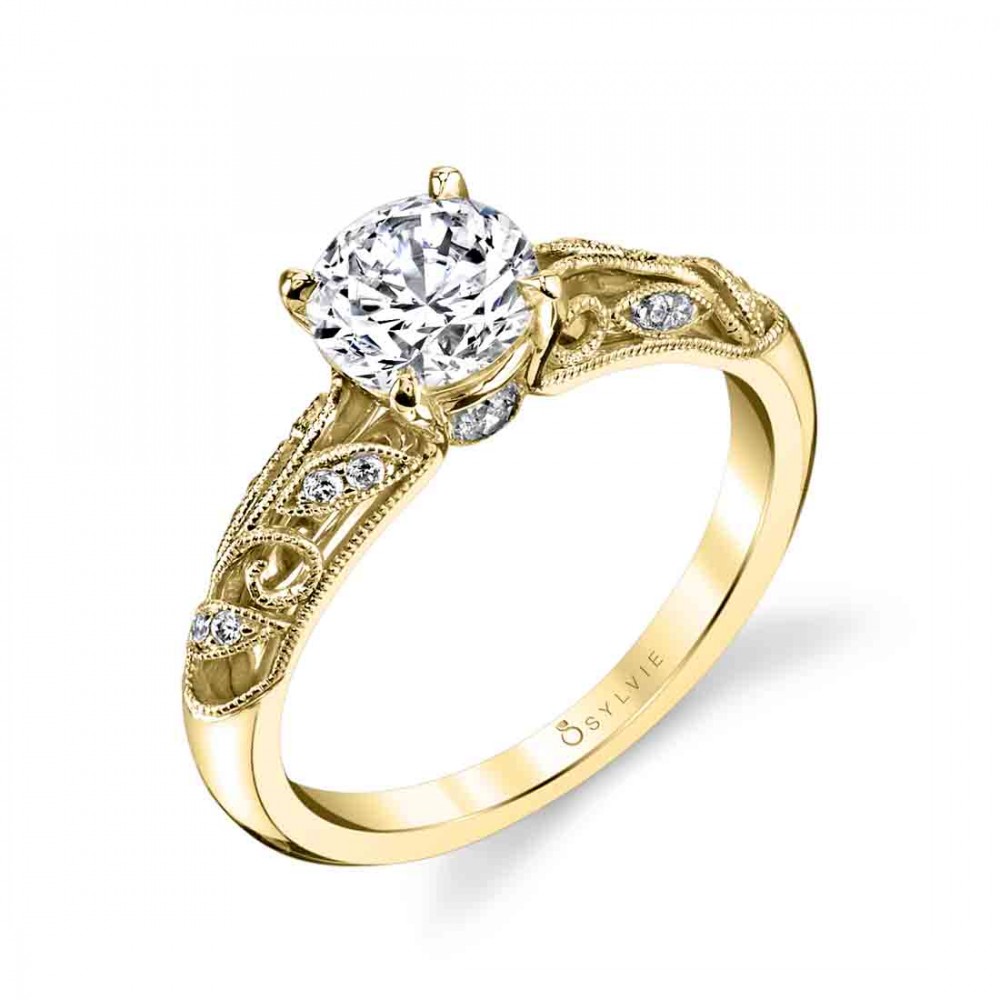 Roial Vintage Style Diamond Engagement Ring