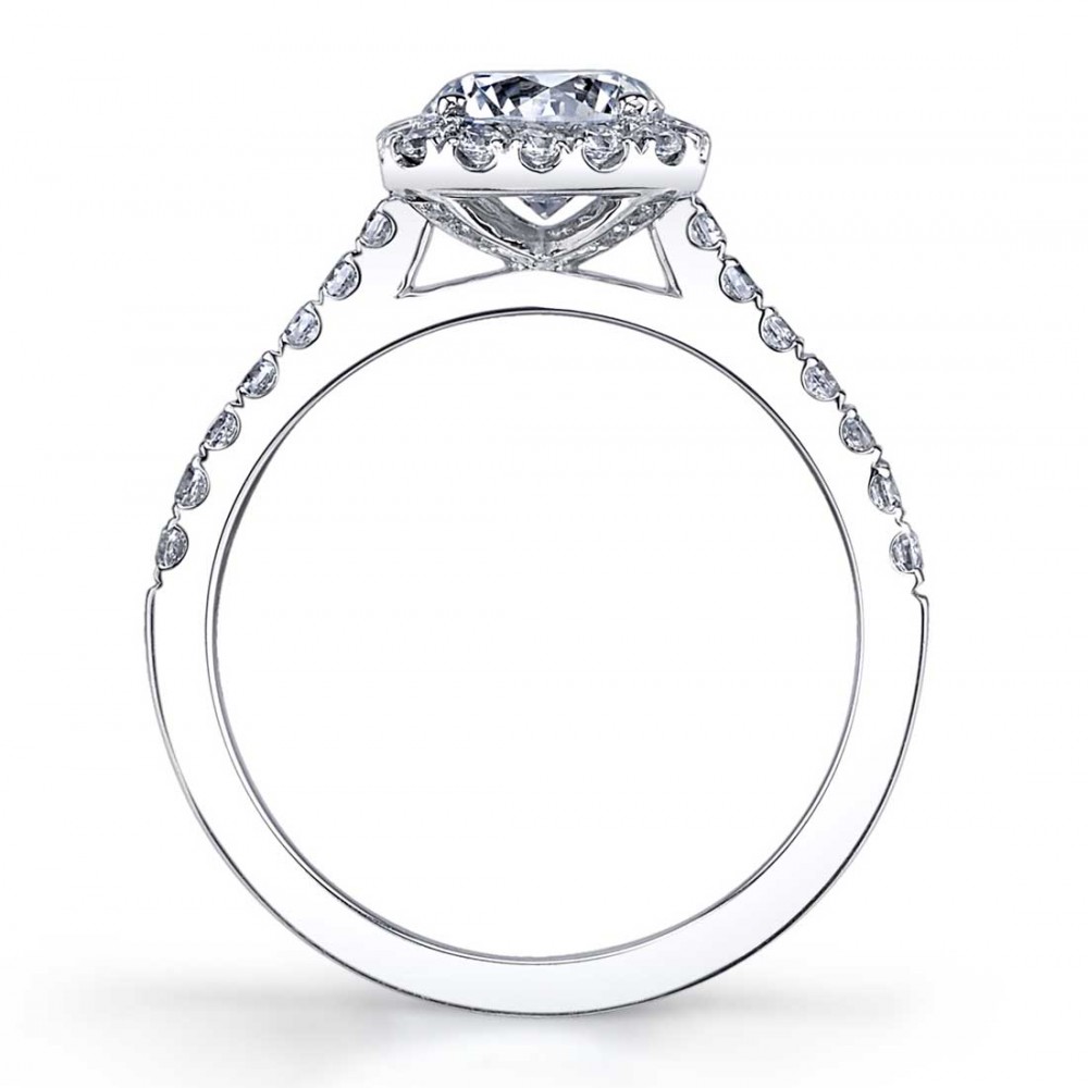 Emma Classic Halo Engagement Ring
