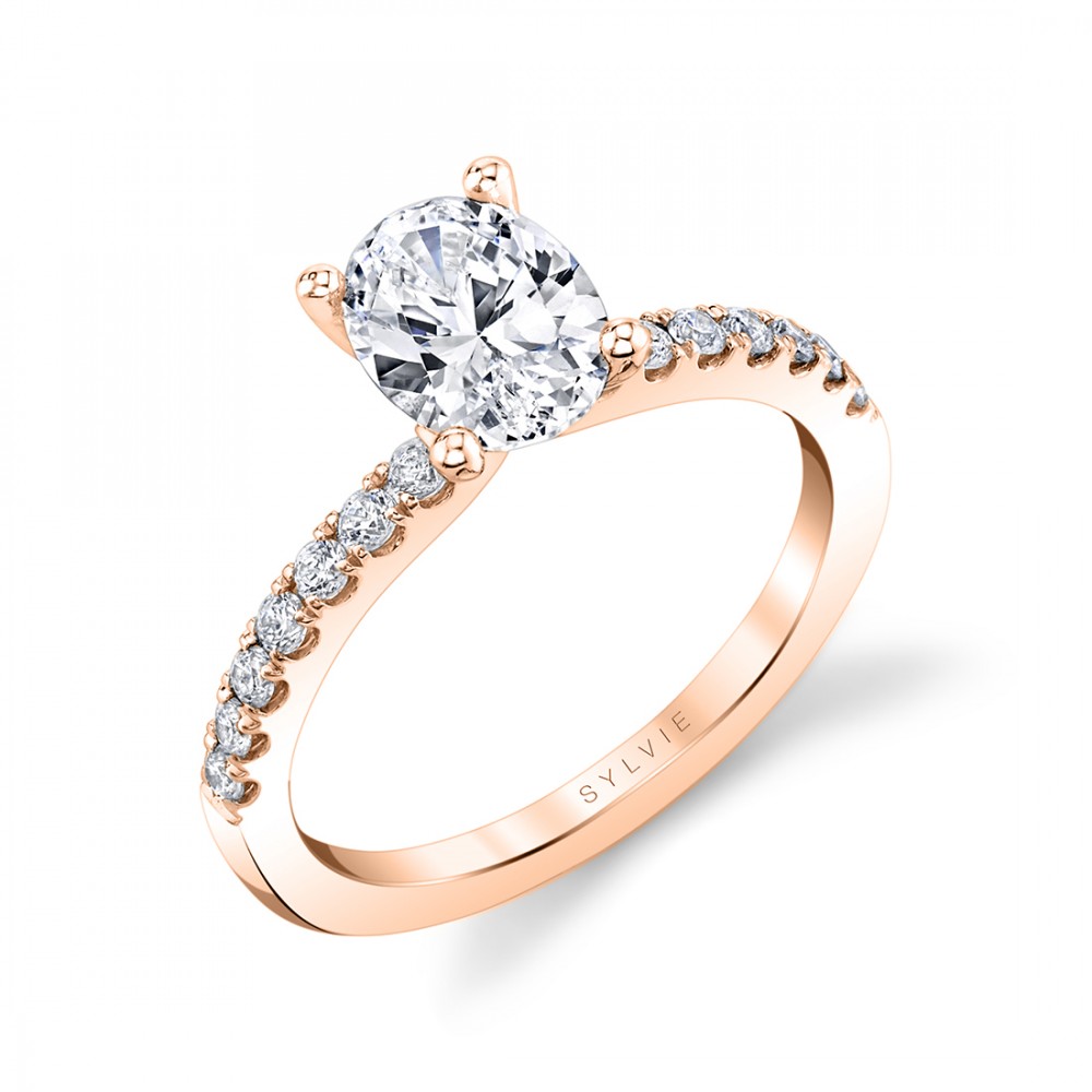 Celeste Oval Diamond Engagement Ring