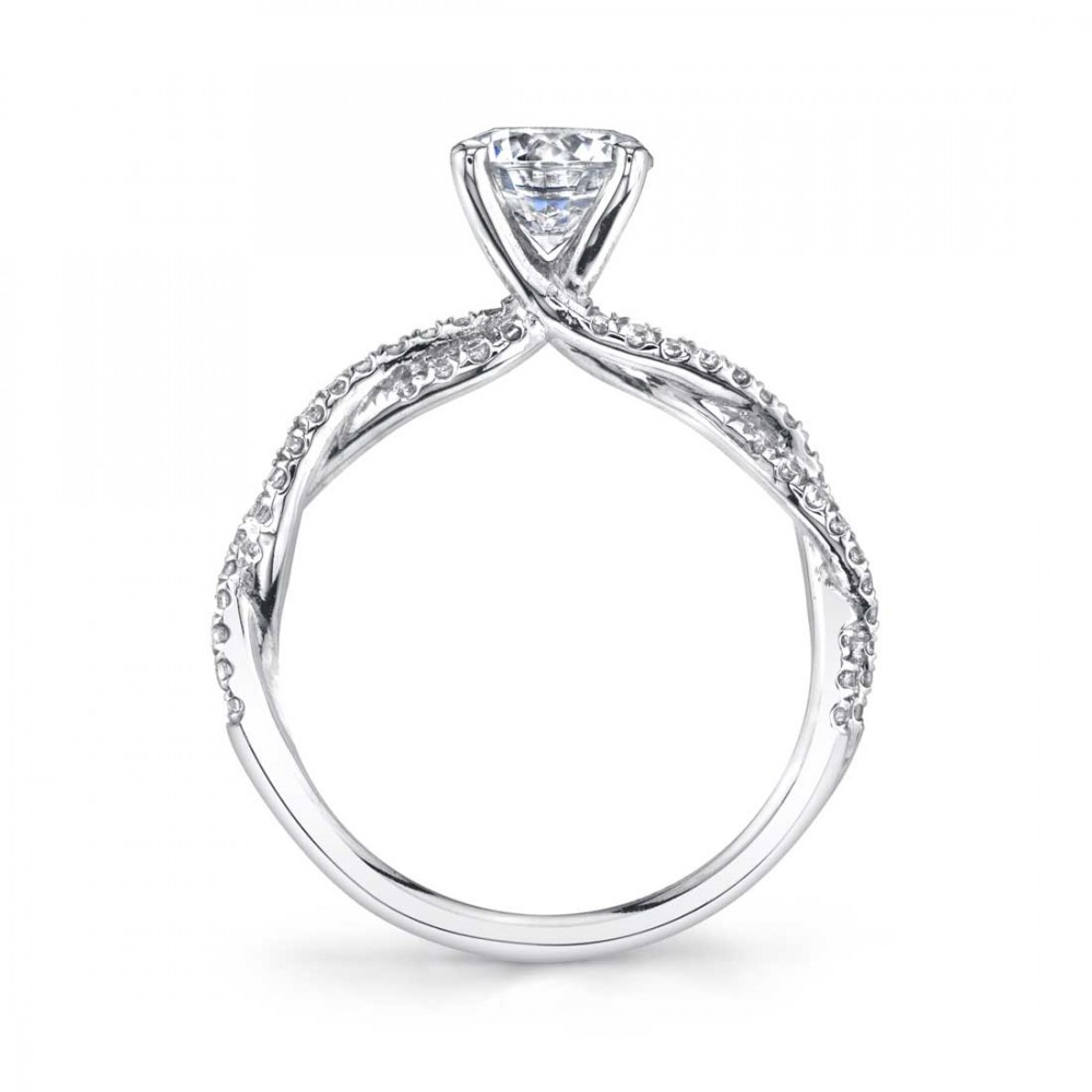 Leána Spiral Diamond Engagement Ring