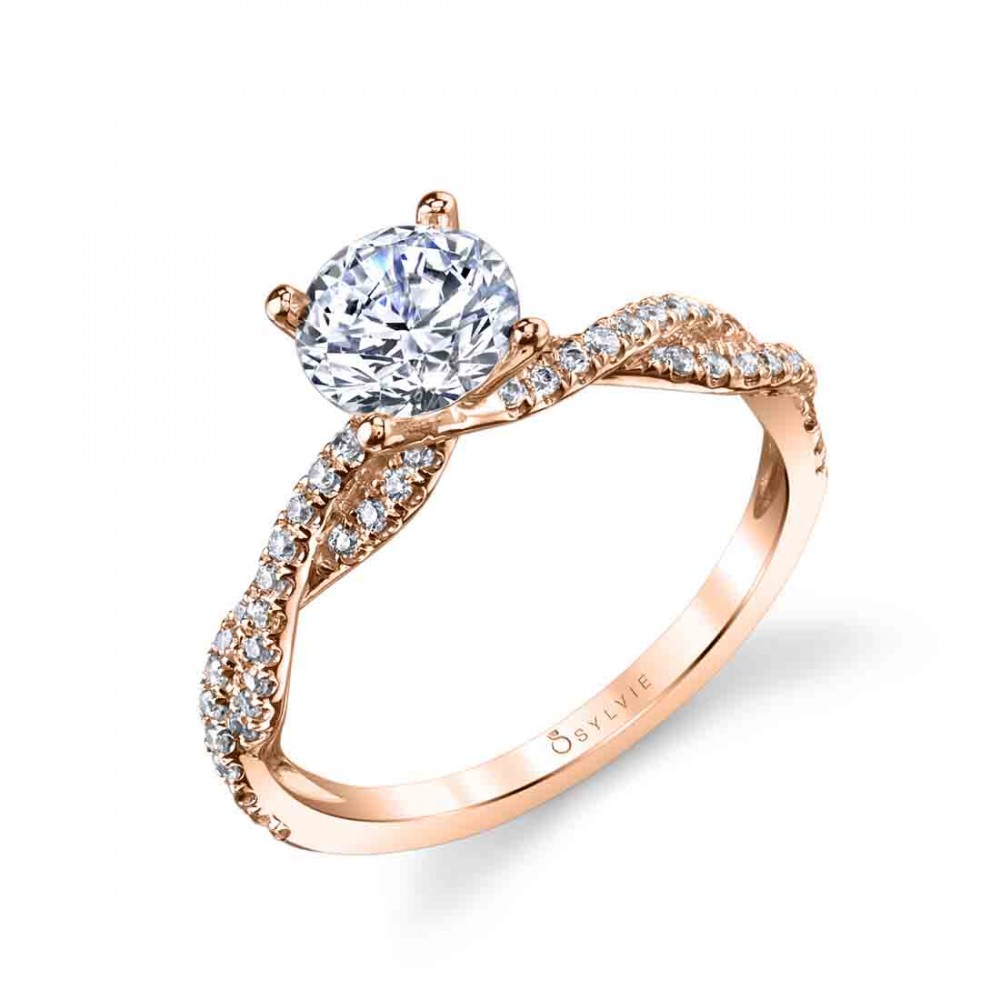 Leána Spiral Diamond Engagement Ring