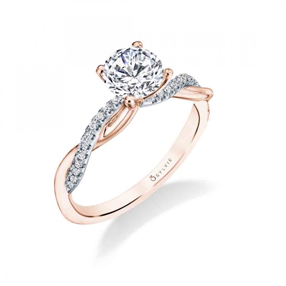 Yasmine High Polish Engagement Ring