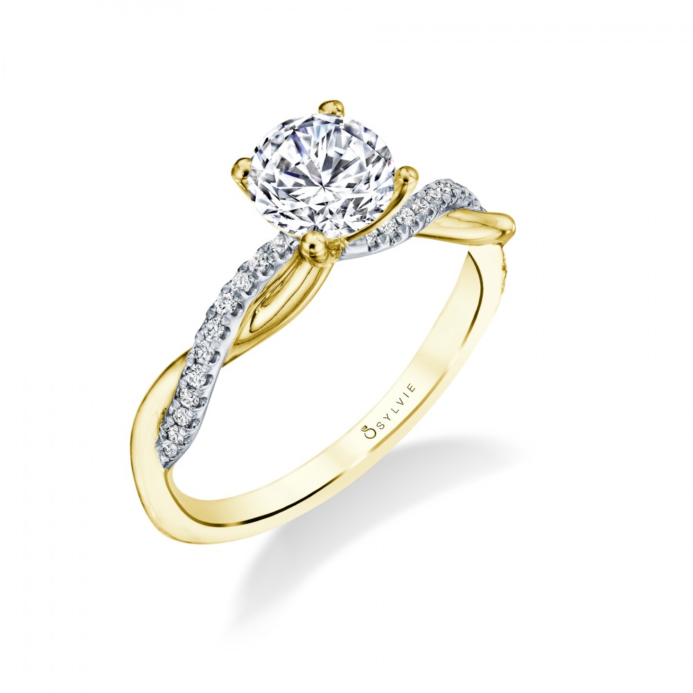 Yasmine High Polish Engagement Ring