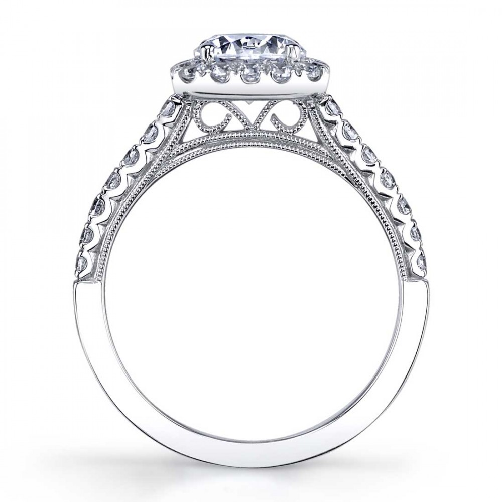 Diandra Halo Diamond Engagement Ring