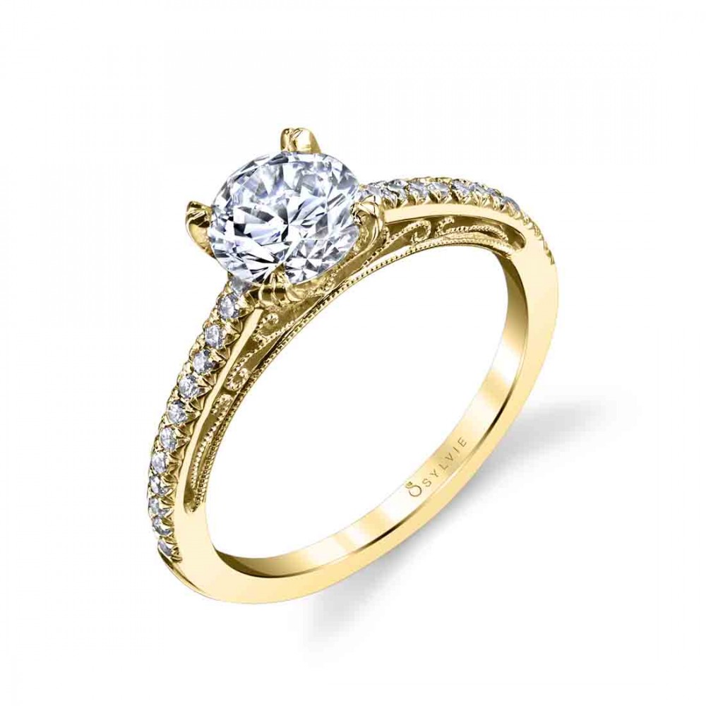 Amorette Classic Diamond Engagement Ring