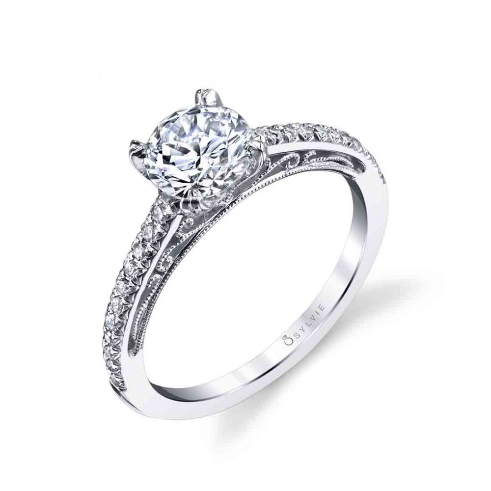 Amorette Classic Diamond Engagement Ring