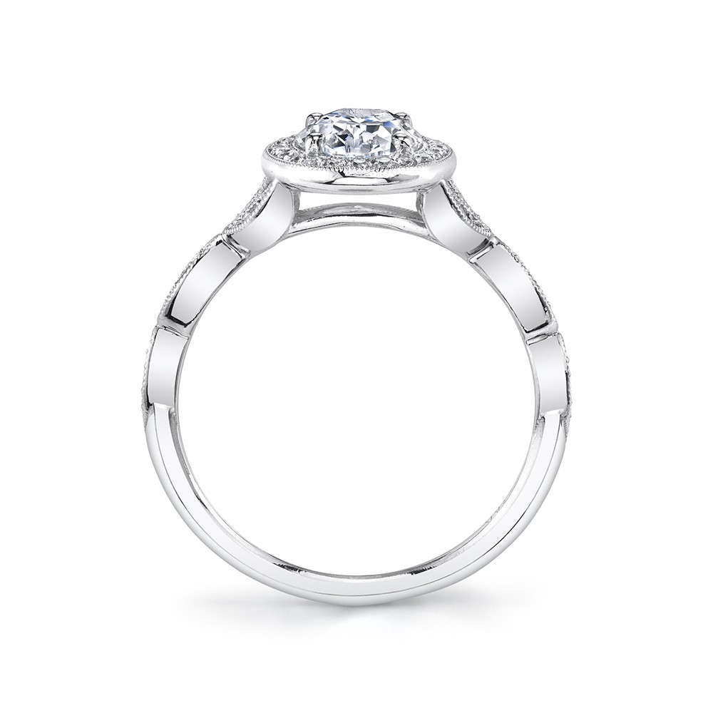Georgienne  Oval Diamond Engagement Ring