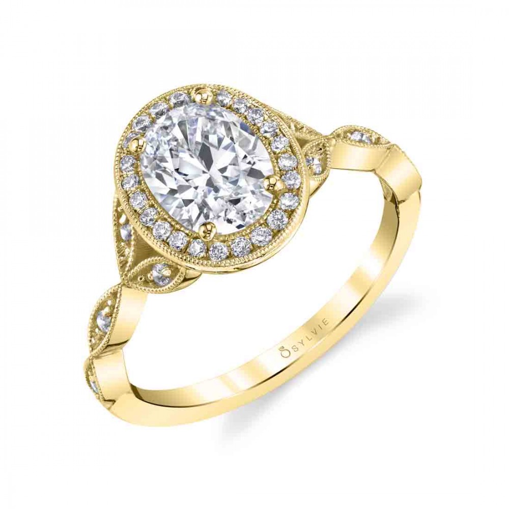 Georgienne  Oval Diamond Engagement Ring