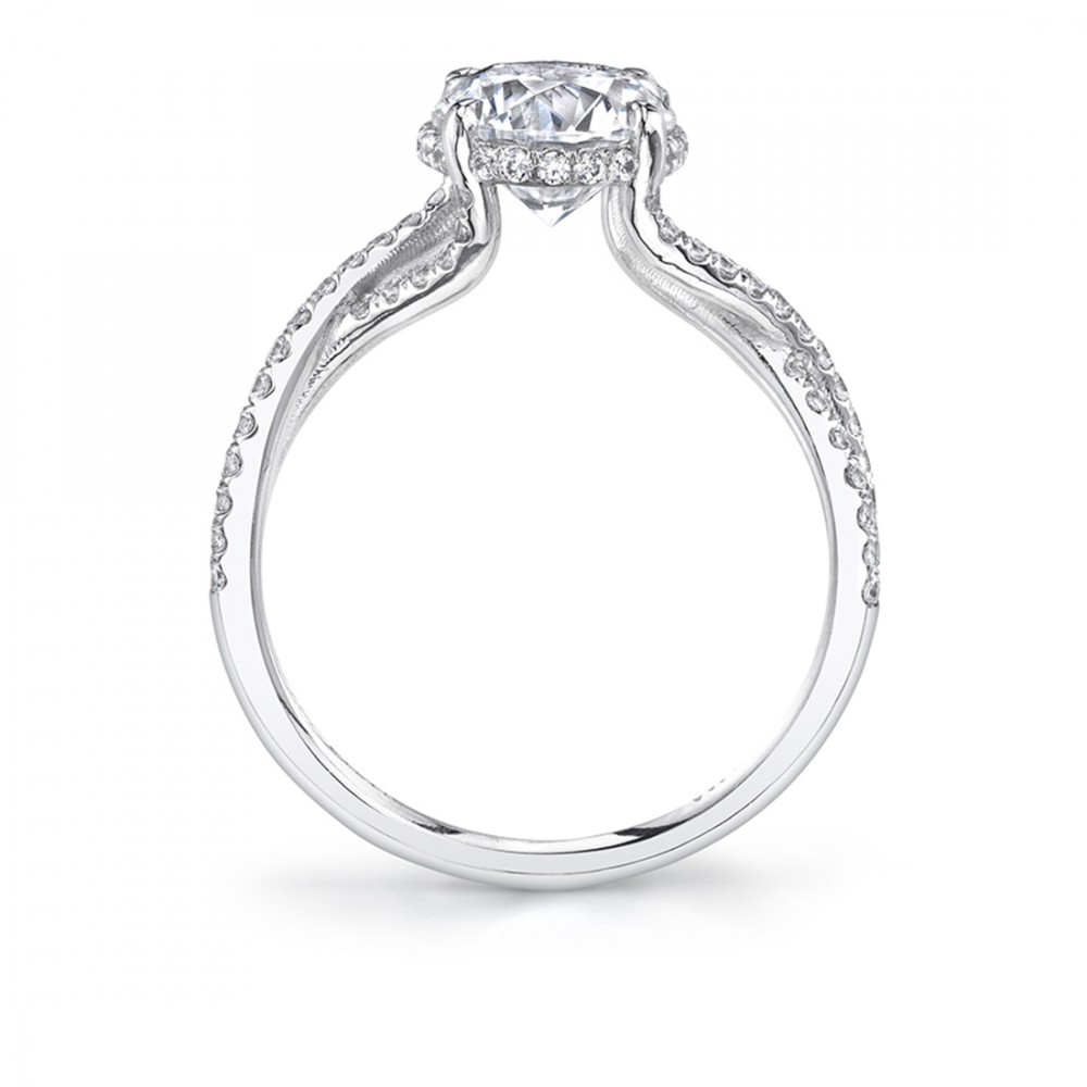 Agnia Twisted Diamond Engagement Ring