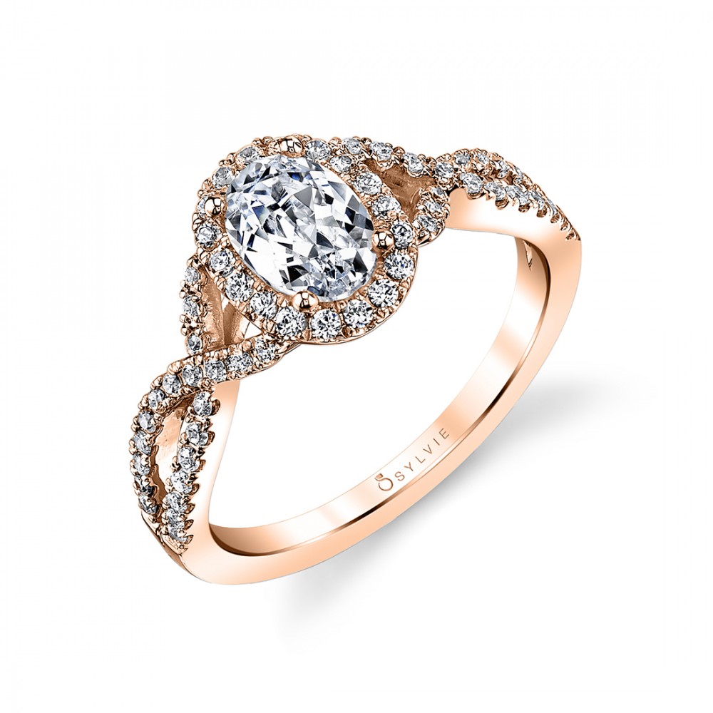 Jocelina Oval Diamond Engagement Ring