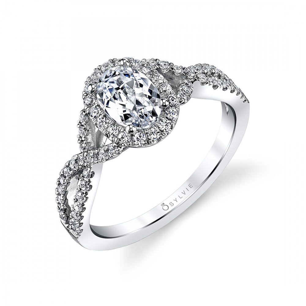 Jocelina Oval Diamond Engagement Ring