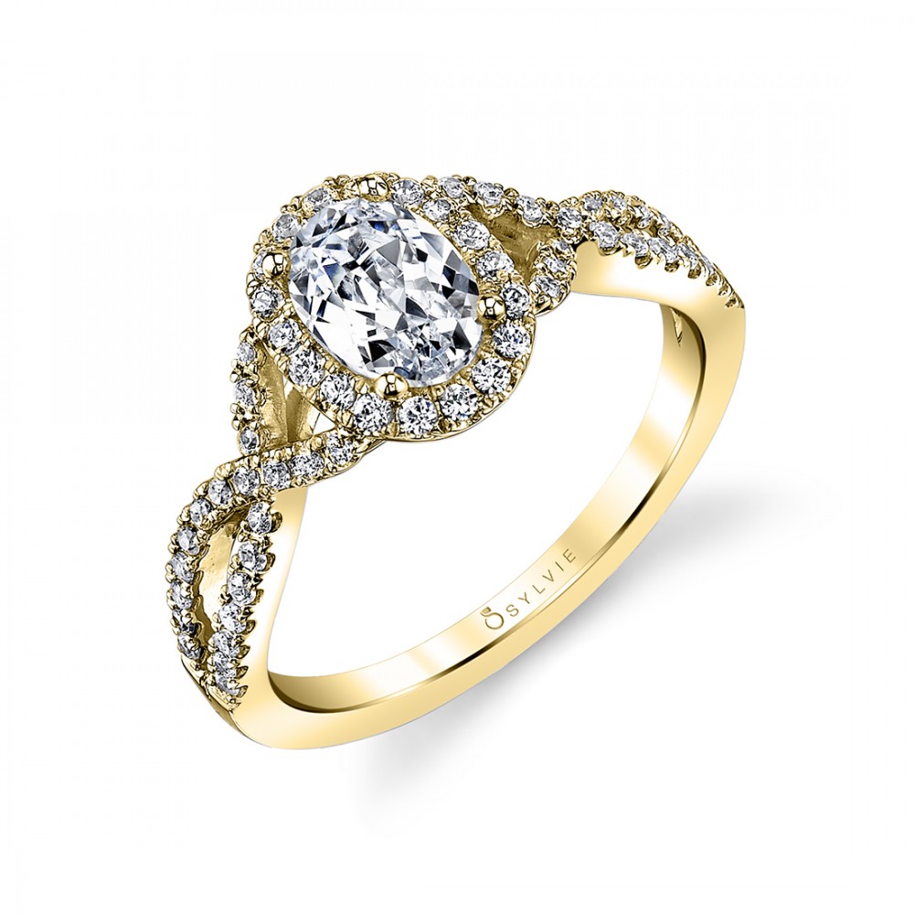 Jocelina Oval Diamond Engagement Ring