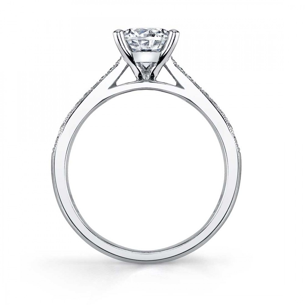 Nathalie Classic Round Diamond Engagement Ring