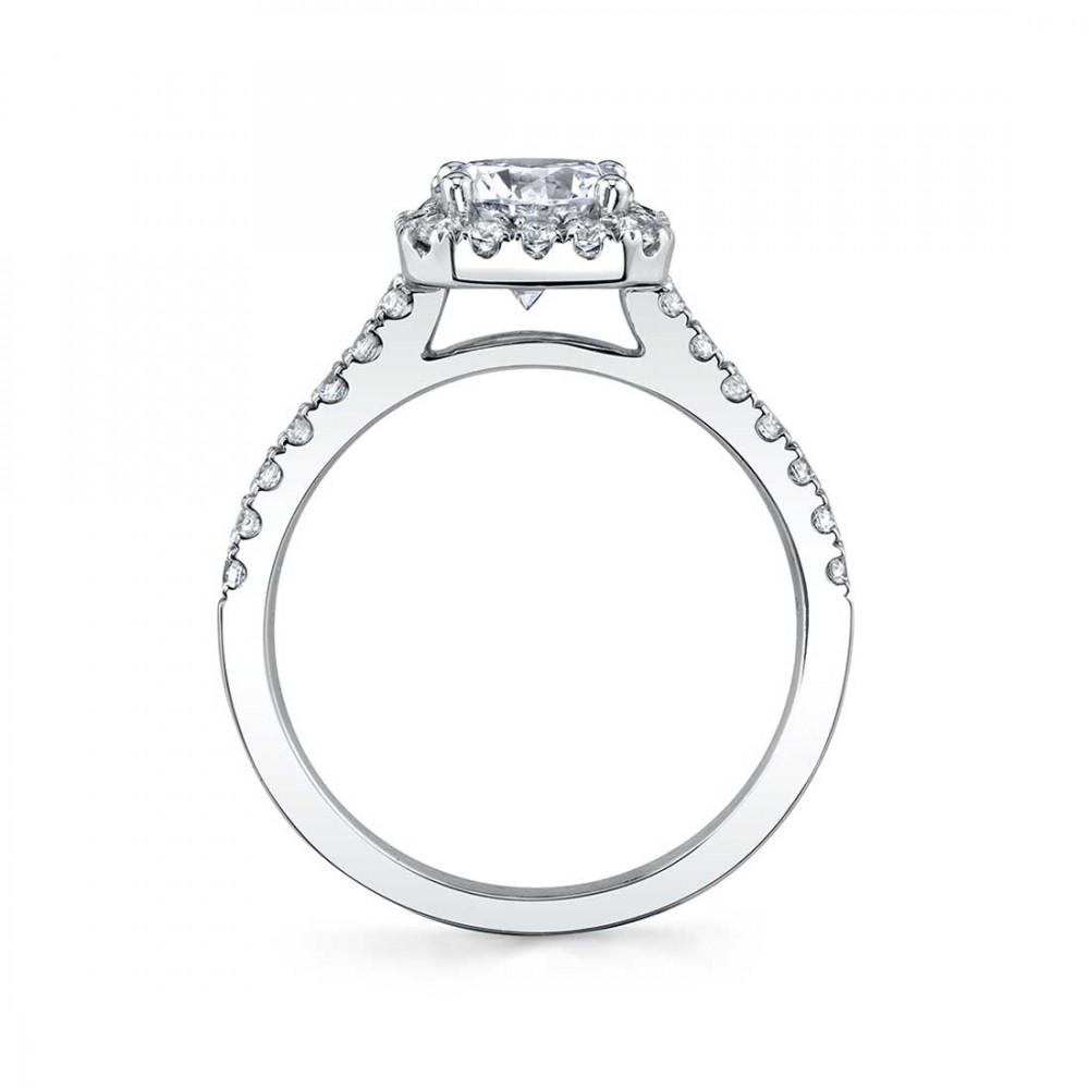 Chantelle Classic Round Diamond Halo Engagement Ring