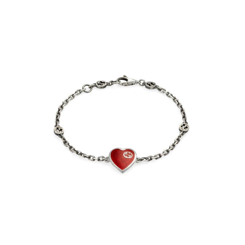 Gucci Red Heart Bracelet