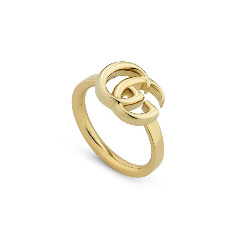 Gucci GG Running Thin Ring in Yellow Gold