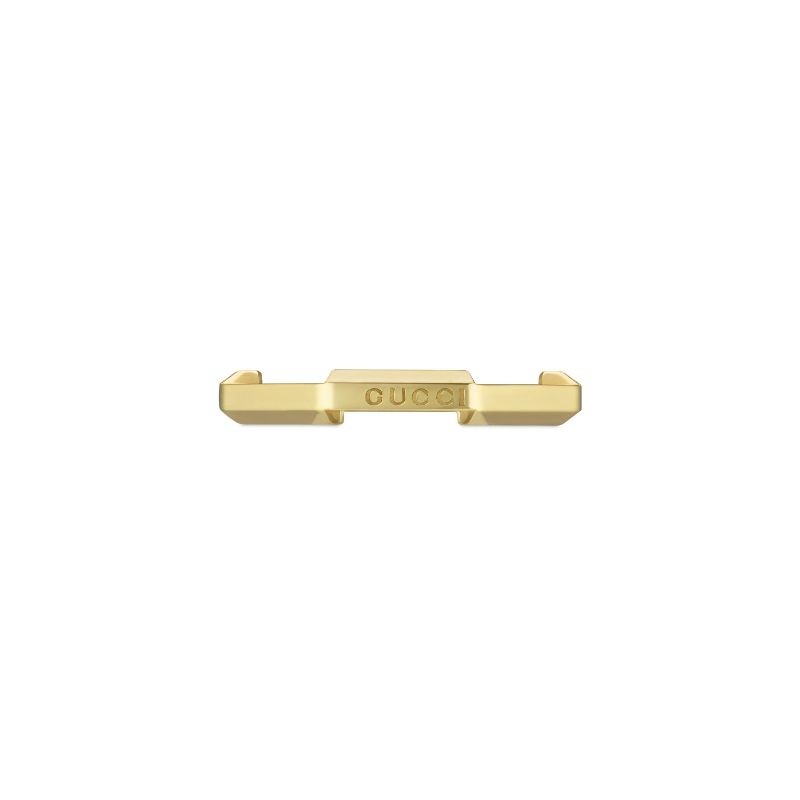 Gucci Link to Love Mirror Finish Ring in Yellow Gold