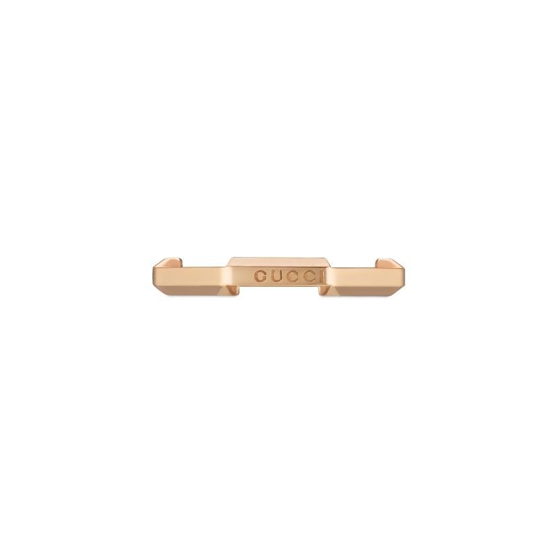 Gucci Link To Love Mirror Finish Ring in Rose Gold
