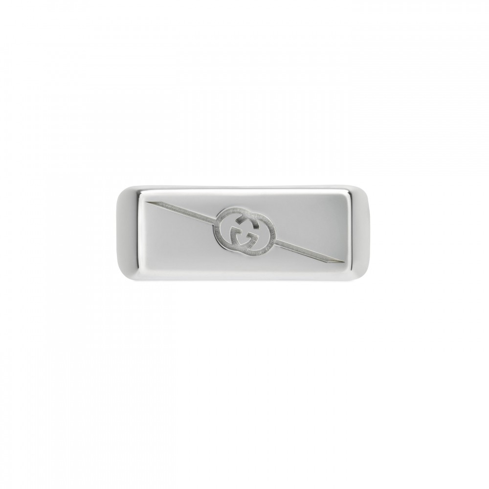 Gucci Tag Ring with Interlocking G Logo
