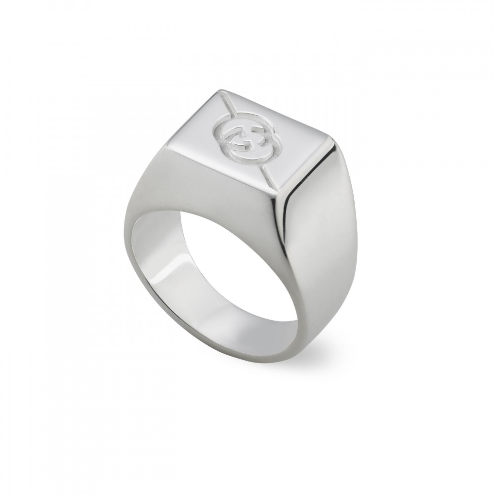 Gucci Tag Ring with Interlocking G Logo