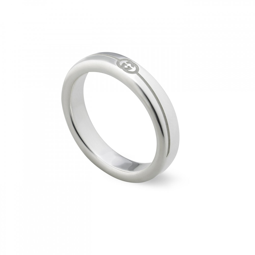 Gucci Ring Interlocking G Logo 4mm Band