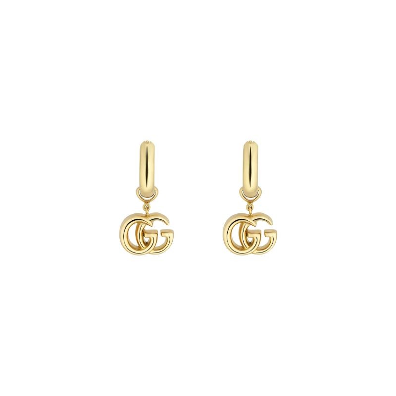 Gucci GG Running Dangle Earrings in Yellow Gold
