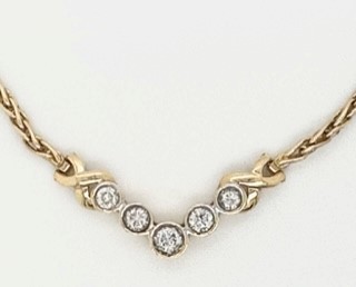 14KYG 5 Round Bezel Set