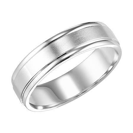 Polenza Gents Brushed Finish Wedding Band