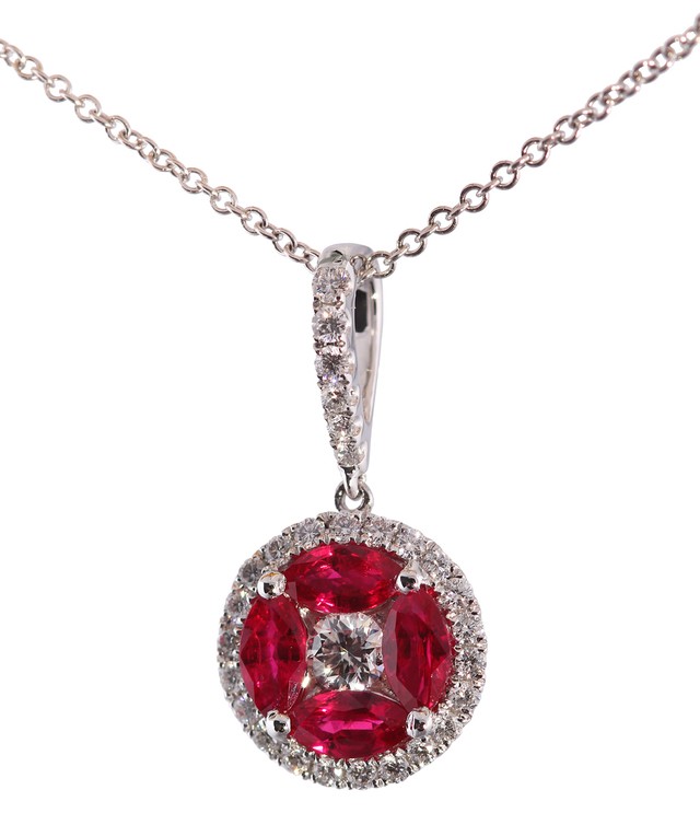 Ruby and Diamond Pendant